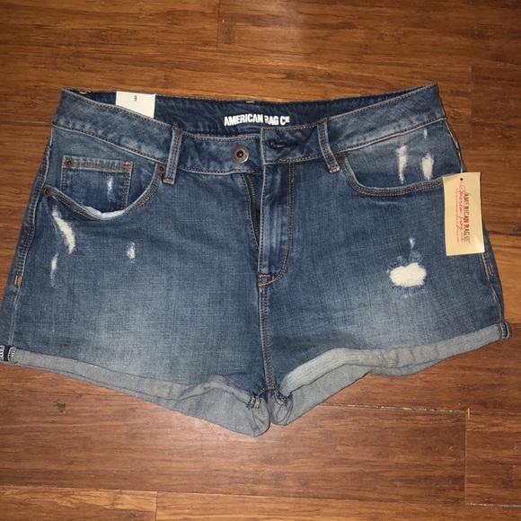 American Rag Cie Womens Distressed Shorts in Ventura Wash New With Tags - Picture 2 of 3